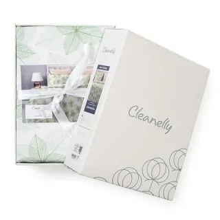 Cleanelly – Комплект постельного белья Карамбола в подарочной упаковке, размер 1,5 спальное, 2 спальное, Дуэт, Евро