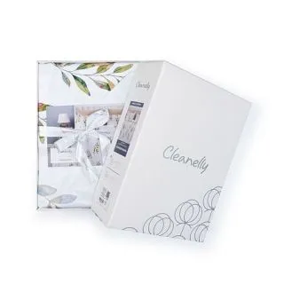 Cleanelly – Комплект постельного белья Скандинавия в подарочной упаковке , размер 1,5 спальное, 2 спальное, Дуэт, Евро