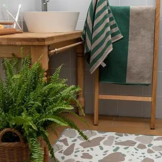 Cleanelly – Коврик для ног 50х70 махровый La mia casa, 