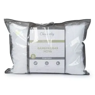 Cleanelly – Подушка с бортиком 50х70 БАМБУКОВАЯ НОЧЬ (полиэфирное волокно), размер 50Х70