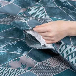 Cleanelly – Комплект постельного белья Витраж в подарочной упаковке , размер 2 спальное, Дуэт, Евро
