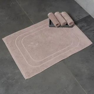 Cleanelly – Коврик для ног 50х70 махровый Base del comfort, бежевый