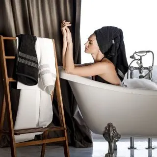 Cleanelly – Полотенце махровое Bianco e nero, 