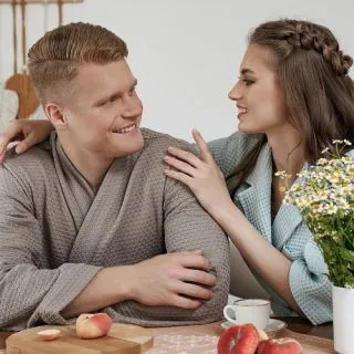 Халат вафельный Alma di boho мужской