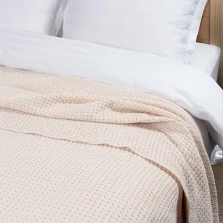 Плед жаккардовый Coperta с бахромой