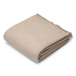 Плед жаккардовый Coperta с бахромой
