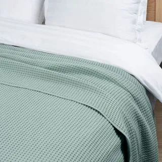 Плед жаккардовый Coperta с бахромой