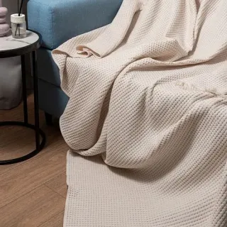 Плед жаккардовый Coperta с бахромой