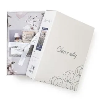 Cleanelly – Комплект постельного белья Блаженство в подарочной упаковке, размер 1,5 спальное, 2 спальное, Дуэт, Евро