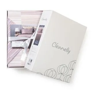 Cleanelly – Комплект постельного белья Элемент в подарочной упаковке, размер 1,5 спальное, Дуэт, Евро, 2 спальное