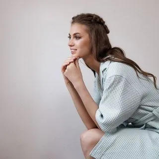 Халат вафельный Alma di boho женский