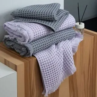 Cleanelly – Полотенце рельефное Ora e sempre с петелькой, серый