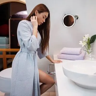 Cleanelly – Полотенце рельефное Ora e sempre с петелькой, сиреневый