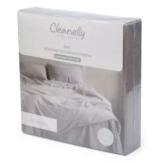 Cleanelly – Комплект постельного белья ДОЖДЬ вареный хлопок, размер 1,5 спальное, Евро